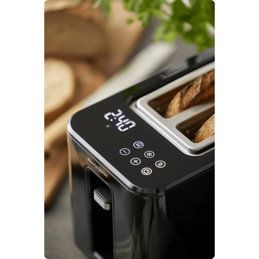 Nordic Sense Brødrister LED digitalt display defro